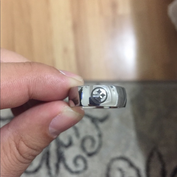 Pittsburgh Steelers Silver Arc Ring - Picture 6 of 6